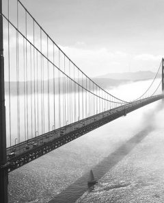 Küstennähe vergrabene Glasfaserkabel können durch eindringendes Wasser beschädigt werden (Foto: Golden Gate Bridge, Pixabay)