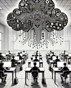 ai-cloud-intelligence-students-black-white