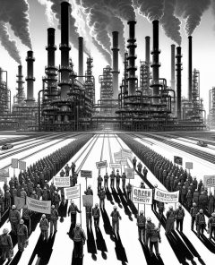 ai-protest-refinery-green-energy