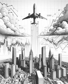 ai-airplane-stock-market-financial-growth