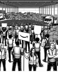 ai-amazon-strike-logistics