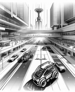 ai-autonomous-vehicles-robotaxi-urban-landscape