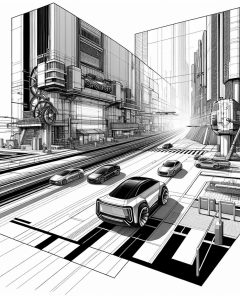 ai-autonomous-vehicles-urban-landscape