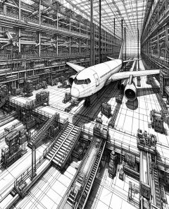 ai-boeing-airplane-production-line