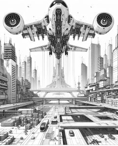 ai-evtol-aircraft-futuristic-cityscape