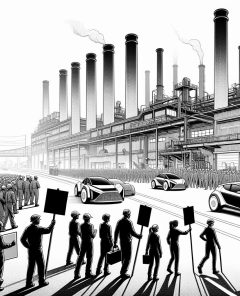 ai-factory_workers_protest_electric_cars_ethics