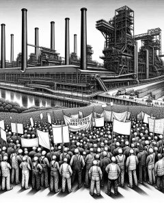 ai-protest-steel-industry-demonstration