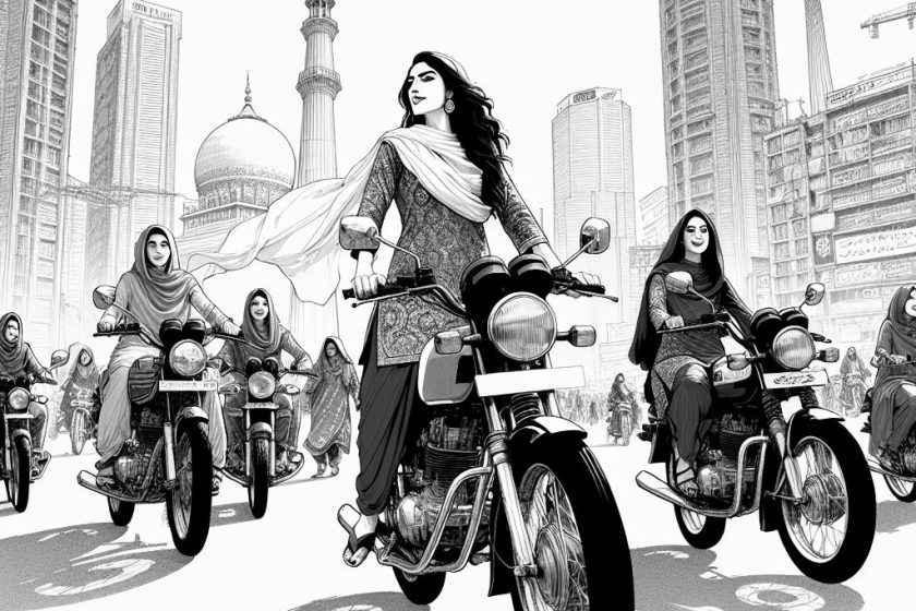 Frauen in Pakistan erobern die Straßen auf Motorrädern