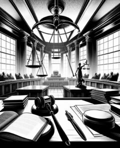 ai-courtroom-legal-documents-scales-of-justice