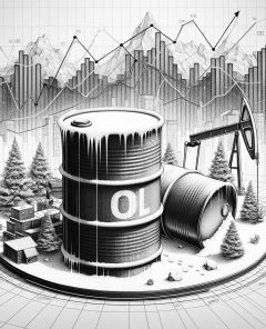 ai-oil-barrel-winter-snow-economic-graph