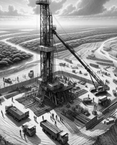 ai-gold_exploration_drilling_rig_african_landscape