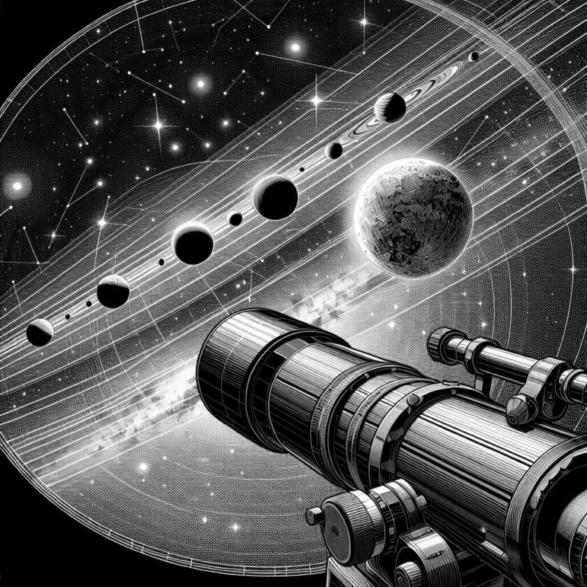 Seltene Planetenkonstellation: Sieben Planeten und der Mond in einer Linie