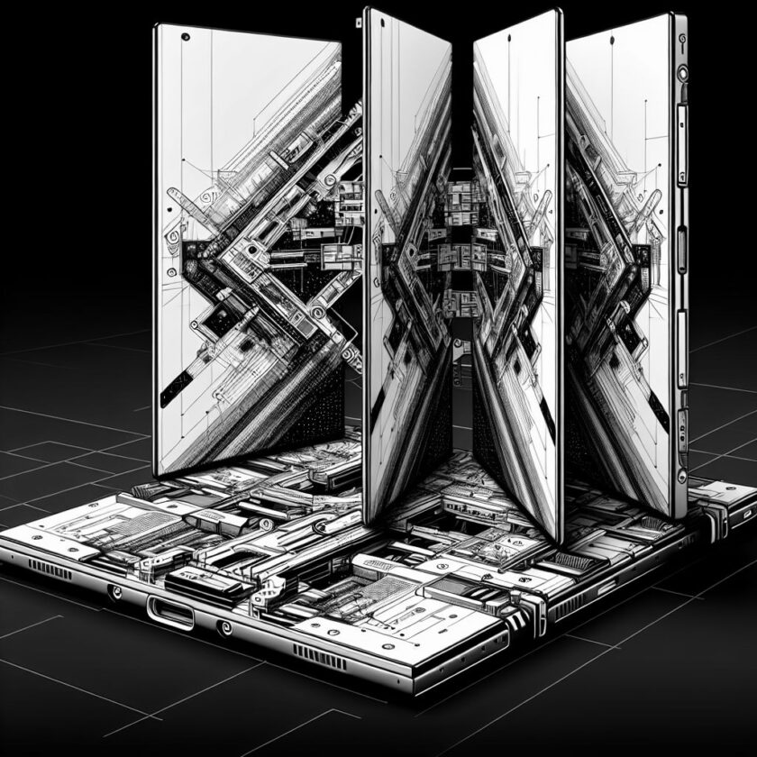 Samsung plant innovatives Tri-Fold-Gerät neben Galaxy Z Fold 7