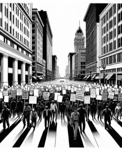 ai-protest-economic-blackout-kalamazoo