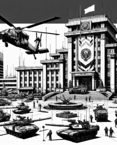 ai-russian_flag_city_center_military_presence